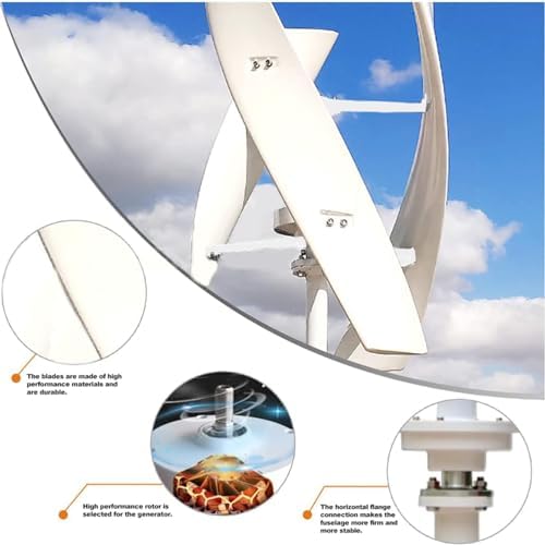 Zestaw generatora turbiny wiatrowej 400 W – 3 łopatki DC 12 V/24 V z kontrolerem ładowania MPPT do użytku morskiego, kampera, użytku domowego - wydajne rozwiązanie energii odnawialnej - obrazek 4