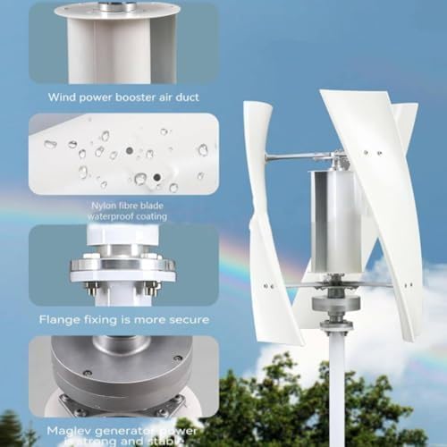 3000W pionowy generator turbiny wiatrowej do użytku domowego | Cicha i przenośna energia odnawialna ze sterownikiem MPPT - Idealny do ekologicznych systemów zasilania - obrazek 6