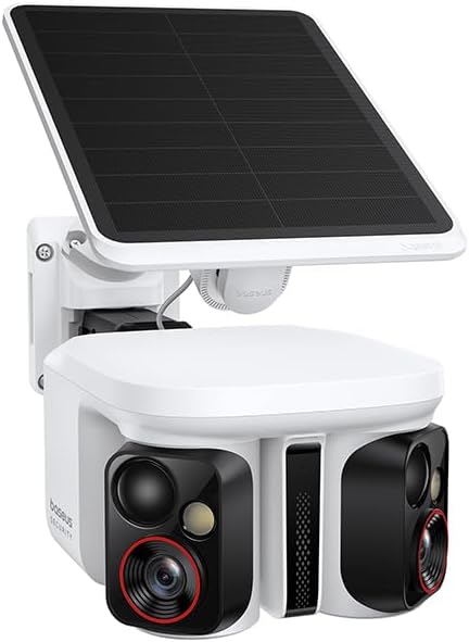 Baseus Security X1 Pro Kamera Zewnętrzna – kamera z podwójnym śledzeniem AI, monitoring 300°, nocne widzenie, solarna kamera bezprzewodowa na baterię, detekcja AI, automatyczny patrol, do 512 GB - obrazek 2