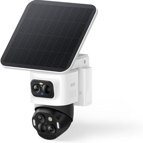 eufy bezprzewodowa kamera do monitoringu S4, 4K, PTZ, 3 obiektywy | bezprzewodowa, solarna, 4K UHD, 3 obiektywy PTZ, AI, 8× zoom, bez opłat miesięcznych