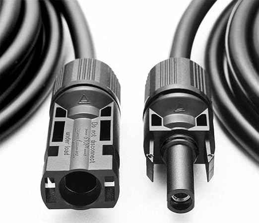 Przedłużacz 4 mm² kabel solarny czarny z wtyczką po obu stronach do modułów solarnych PV GAK Made in Germany (3 metry) - obrazek 3