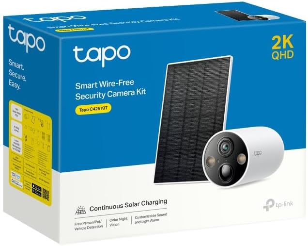 TP-Link Tapo C425 KIT | Kamera zewnętrzna 2K QHD z baterią + stacja H200 | Pełnokolorowy obraz nocny | AI detekcja | Dwukierunkowe audio | Kompatybilna z Alexa i Google Home - obrazek 3