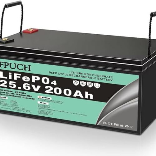 Leisure bateria，Akumulator Leisure Lifepo4 24 V (25,6 V) 200 AH litowo-żelazowo-fosforanowy, 5000 cykli życia, wbudowany w BMS, nadaje się do systemów fotowoltaicznych, kempingów itp.