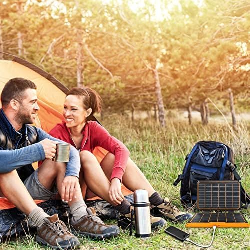Ładowarka solarna 20 W, FlexSolar panel słoneczny, składany, 2 porty (USB-A, USB-C), przenośny, lekki panel awaryjny ETFE, wodoszczelność IP67, wędrówki, kemping, do telefonów komórkowych - obrazek 5