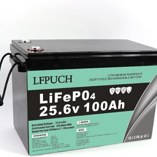 Leisure Bateria，Akumulator LiFePO4 24V 100Ah, litowo-żelazowo-fosforanowy Nadaje się do systemów fotowoltaicznych, kempingów itp.