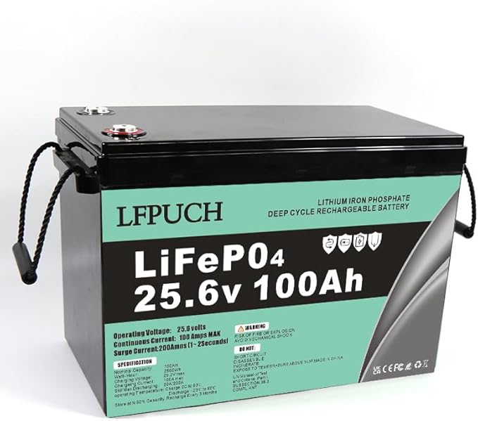 Leisure Bateria,Akumulator LiFePO4 24V 100Ah, litowo-żelazowo-fosforanowy Nadaje się do systemów fotowoltaicznych, kempingów itp.