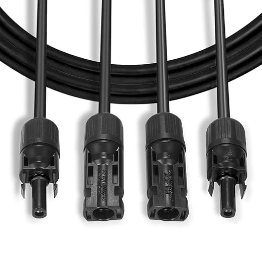 Przedłużacz 4 mm² kabel solarny czarny z wtyczką po obu stronach do modułów solarnych PV GAK Made in Germany (3 metry) - obrazek 5