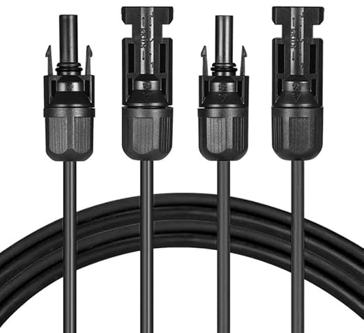 Przedłużacz 4 mm² kabel solarny czarny z wtyczką po obu stronach do modułów solarnych PV GAK Made in Germany (3 metry) - obrazek 2