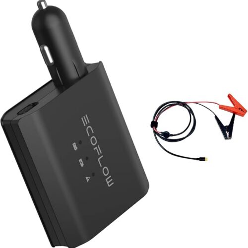 EcoFlow Smart samochodowy czujnik akumulatora, 12/24 V, inteligentna ładowarka do akumulatora samochodowego, urządzenie podtrzymujące akumulator i odsiarczacz do AGM, LifePo4, żel