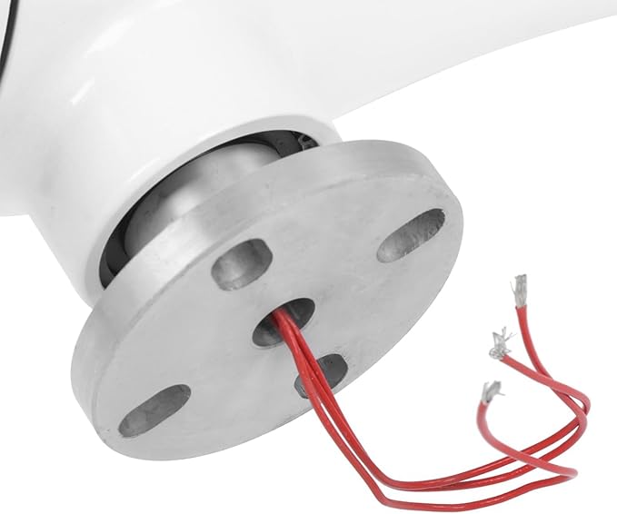 Annadue Zestaw Małych Turbin Wiatrowych o Mocy 1200 W, 3 łopatkowe Części Zasilające do ładowania W Domu Morskim, Wysokie Wykorzystanie Energii Wiatru, łatwa Instalacja (BLACK #15) - obrazek 3