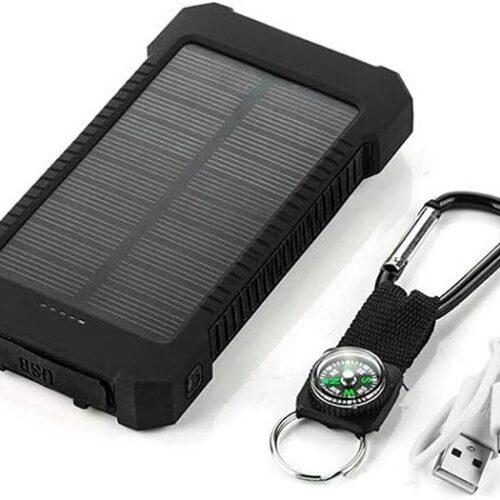 Zewnętrzny akumulator solarny do Xiaomi Mi 9T Pro smartfon tablet ładowarka uniwersalny Power Bank 4000 mAh 2 porty USB