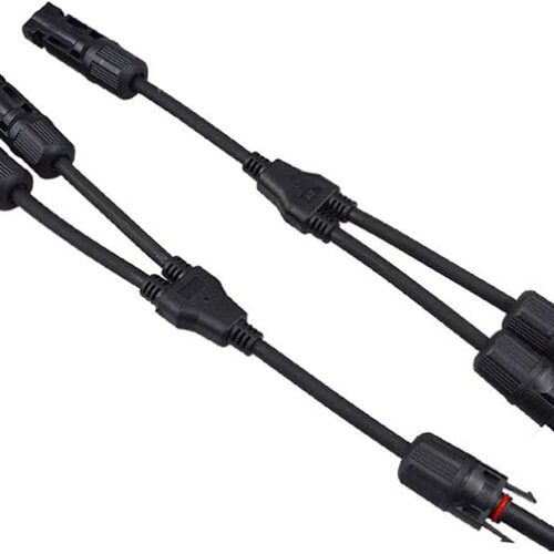 1 Paar Professionell Solarstecker, Solar Y Abzweigverbinder Y Branch Connector, Photovoltaik Steckverbinder Parallelverbinder für Solarpanel