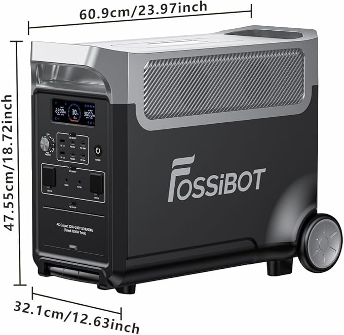 FOSSiBOT-Polska F3600 Pro przenośna Stacja zasilania, 3600W 3840Wh Power station, VAT Na Zewnątrz i Awaryjnego Zasilania 5-letnia gwarancja - obrazek 3