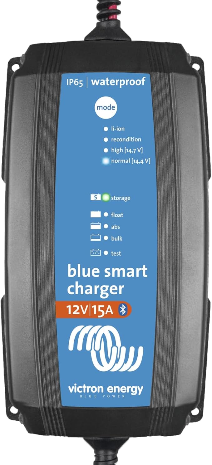 Victron Energy Blue Smart IP65 12-Volt 15 amp 230V, Ładowarka do Akumulatorów, Bluetooth (CEE 7/17)