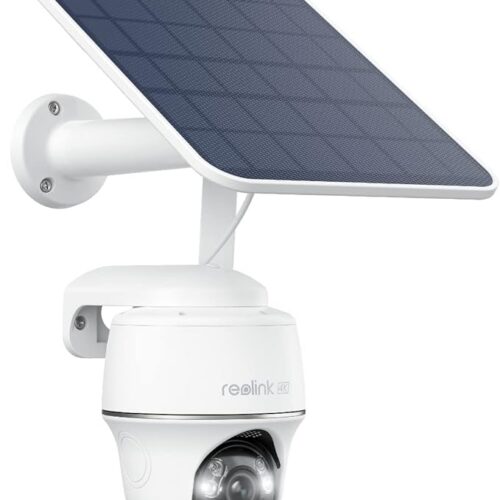 Reolink 3G/4G LTE Security Camera Outdoor Wireless, 4K/8MP Camera Wireless with Solar, Person/Vehicle Detection, Go PT Ultra + Solar Panel