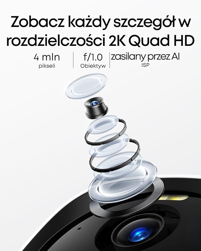 eufy Security eufyCam E40 Dodatkowa kamera Solar, na zewnątrz, bezprzewodowa, ciągłe zasilanie, rozdzielczość 2K, kamera bezpieczeństwa domowego (Dwie kamery) - obrazek 4