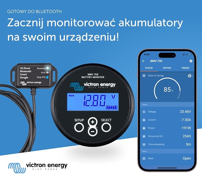 Victron Energy BMV-702 Monitor Akumulatora (Czarny) - obrazek 6