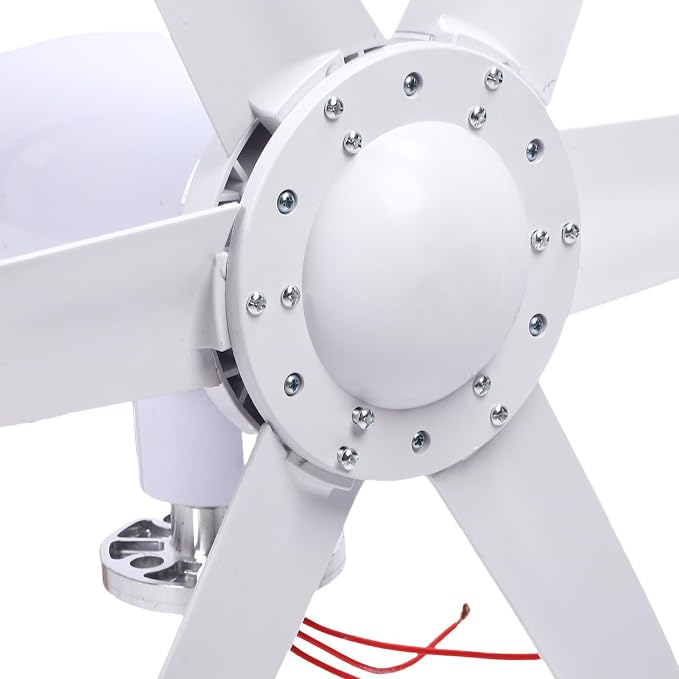 Niskoobrotowa turbina wiatrowa SustVita z rozruchem 1,0 m/s, mocą wyjściową 300 W, 6 łopatami i wbudowanym kontrolerem, kompletny zestaw turbiny wiatrowej do pojazdów kempingowych - obrazek 6