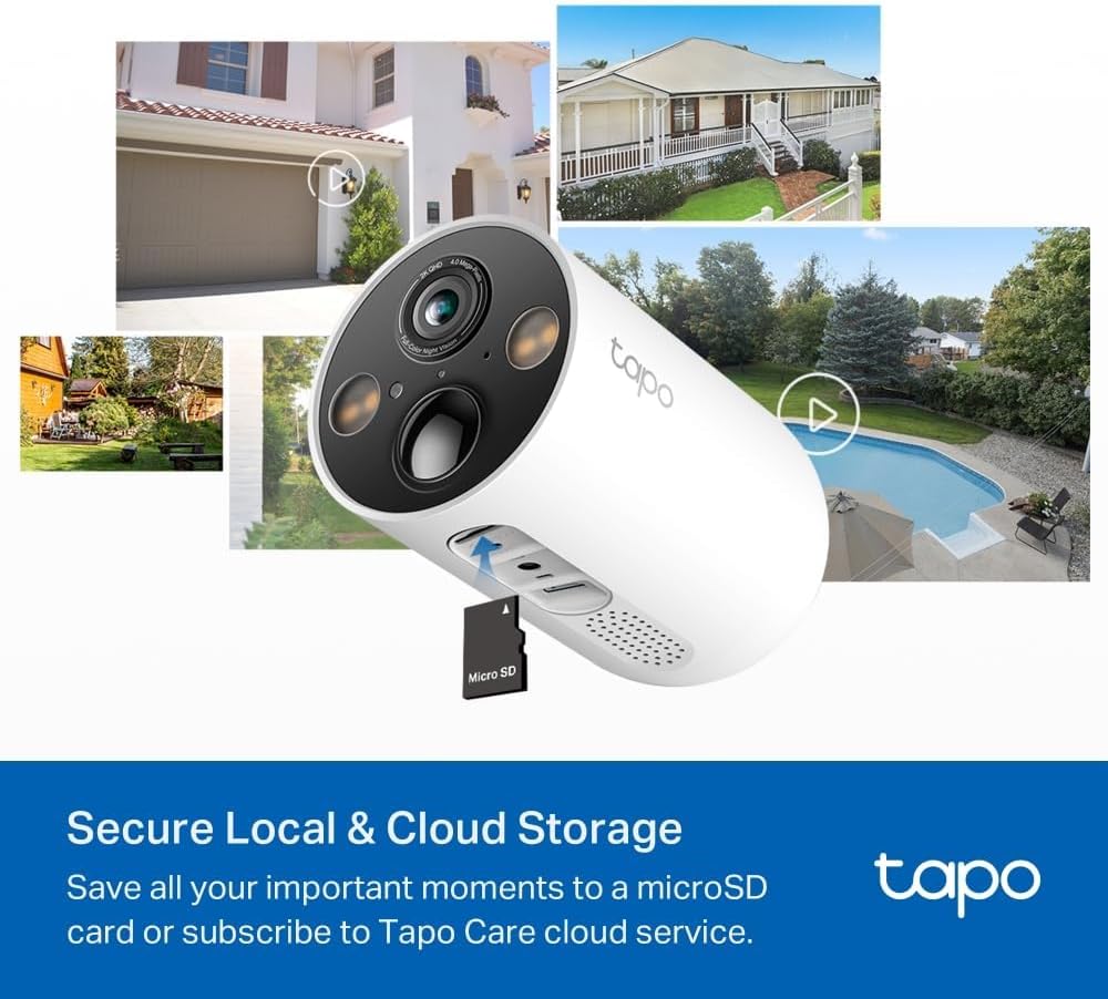 TP-Link Tapo C425 KIT | Kamera zewnętrzna 2K QHD z baterią + stacja H200 | Pełnokolorowy obraz nocny | AI detekcja | Dwukierunkowe audio | Kompatybilna z Alexa i Google Home - obrazek 4