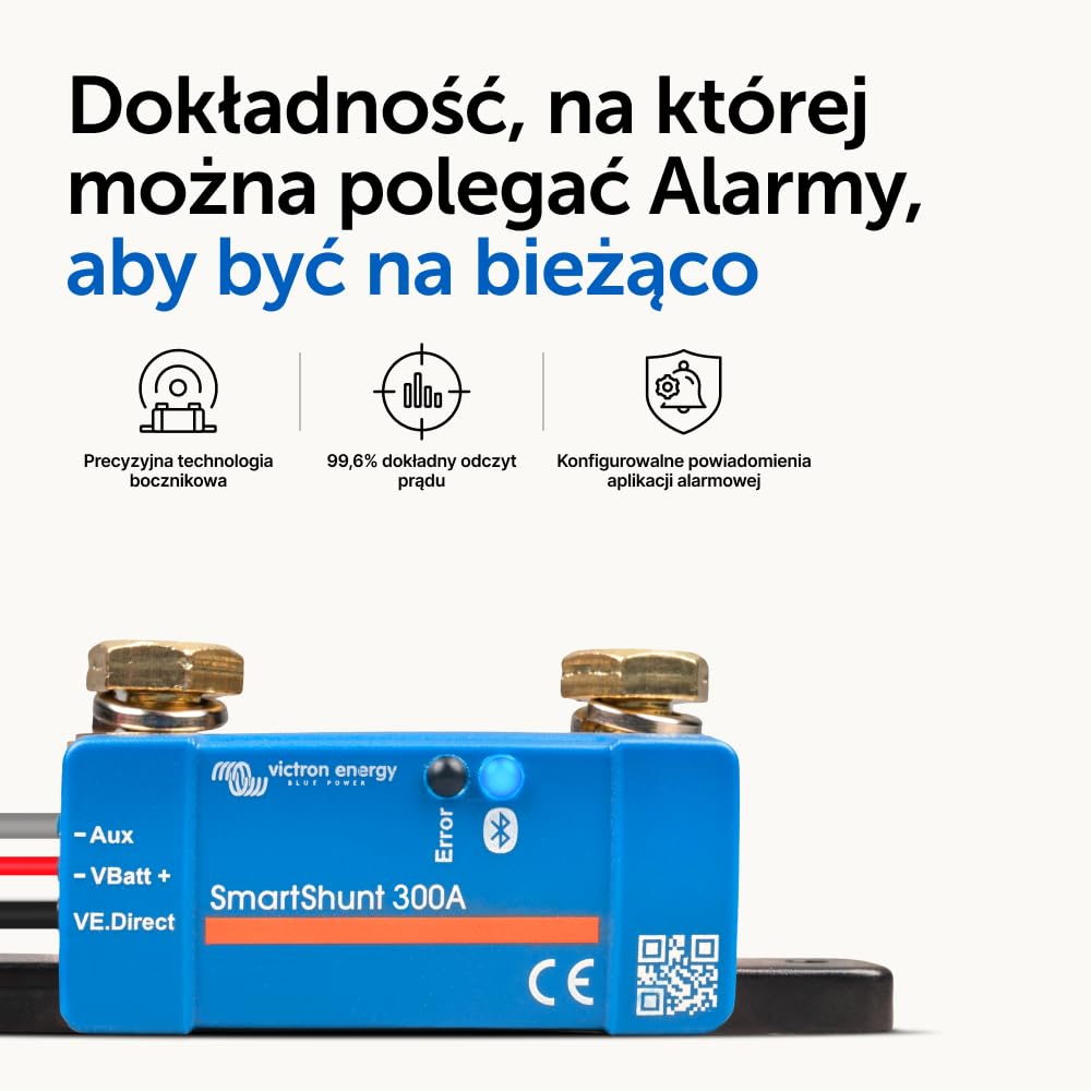 Victron Energy SmartShunt IP65 300 amp Monitor Akumulatorów (Bluetooth) - obrazek 5