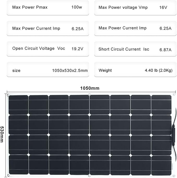 Panel Słoneczny 20 * 100w 12v Zginany Akumulator Elastyczne Panele Słoneczne Do Systemu Paneli Słonecznych Na Dach Samochodu Domowego Bezpieczny I Wydajny - obrazek 3