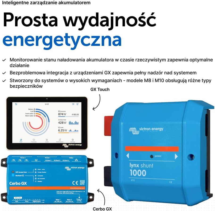 Victron Energy Lynx Shunt IP22 VE.Can 1000 amperów (M8) - obrazek 4