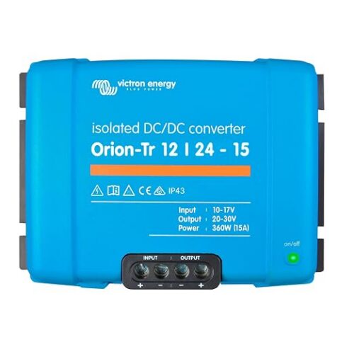 Victron Energy Orion-Tr IP43 12/24-Volt 15 amp 360-Watt Konwerter DC-DC, Izolowany