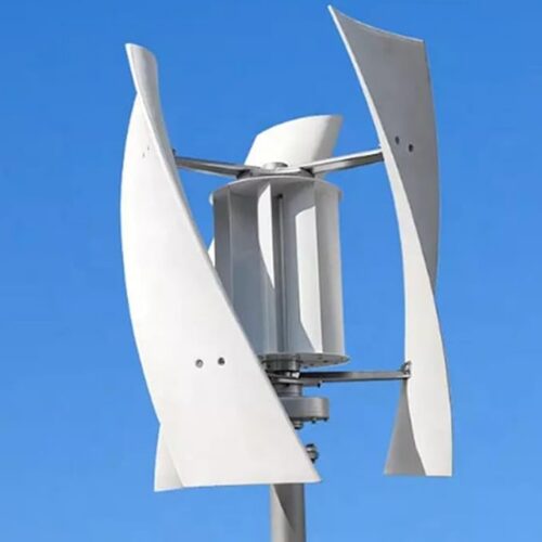 Zestaw generatora turbiny wiatrowej 5000 W, 12 V 24 V 48 V 220 V przenośny pionowy zestaw generatora turbiny wiatrowej, 3-łopatkowy zestaw generatora wiatrowego z regulatorem ładowania,48V