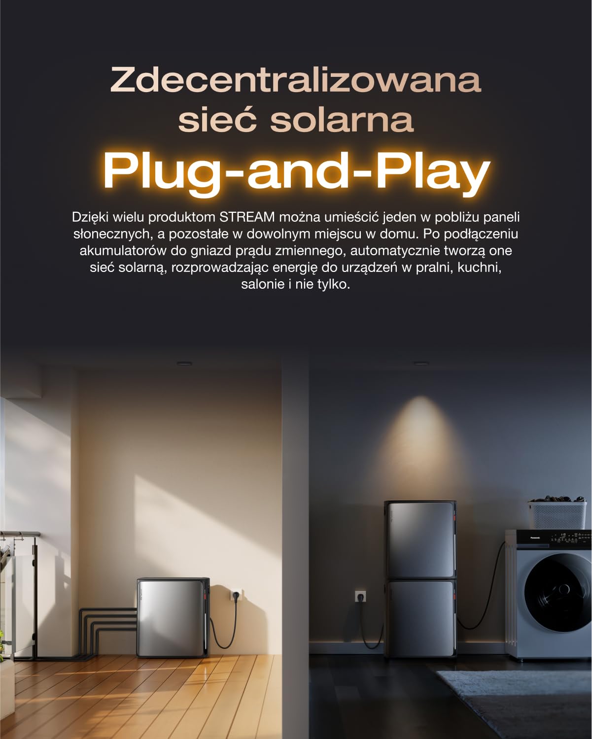 EF EcoFlow STREAM Ultra X 3,84 kWh akumulator solarny, wejście solarne, 2800 W (4 MPPT), podwójne porty AC 2300 W, mikroinwerter 800 W, akumulator LFP 6000 cykli, inteligentne sterowanie przez - obrazek 4
