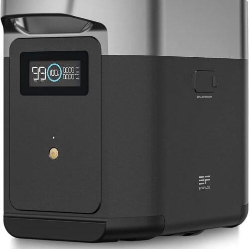 Dodatkowa bateria EcoFlow Delta 2, dodana pojemność 1 kWh do domowego zasilania zapasowego, przenośna bateria do zasilania wielu urządzeń o dużym natężeniu użytkowania