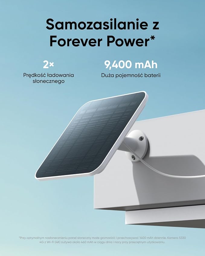 eufy bezprzewodowa kamera do monitoringu zewnętrzna LTE 4G, 4K, solarna, AI | eufy 4G LTE, Wi-Fi, 4K UHD, bezprzewodowa, solarna, AI, śledzenie osób i pojazdów, bez opłat miesięcznych - obrazek 2