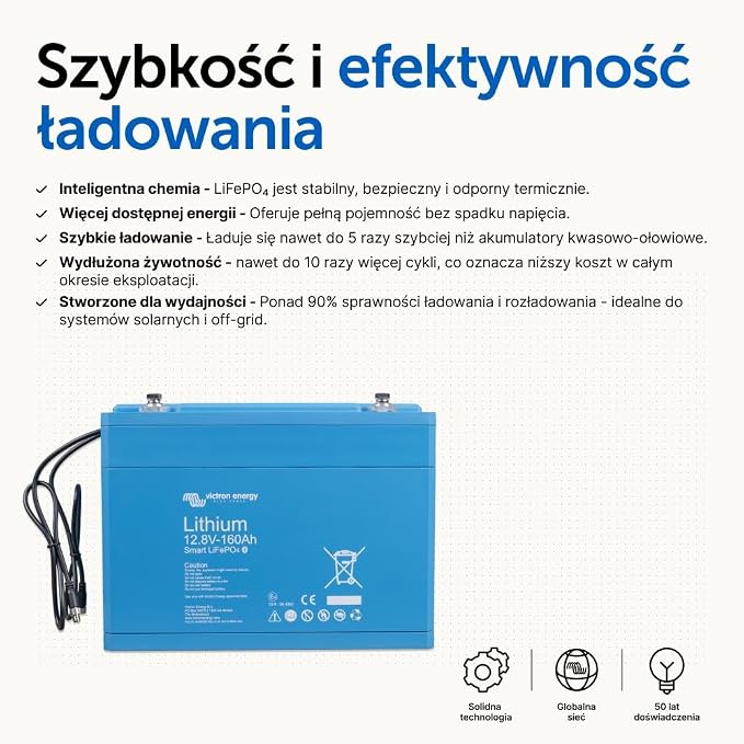 Victron Energy Smart 12.8-Volt 160Ah LiFePO4 Akumulator Litowy - obrazek 4