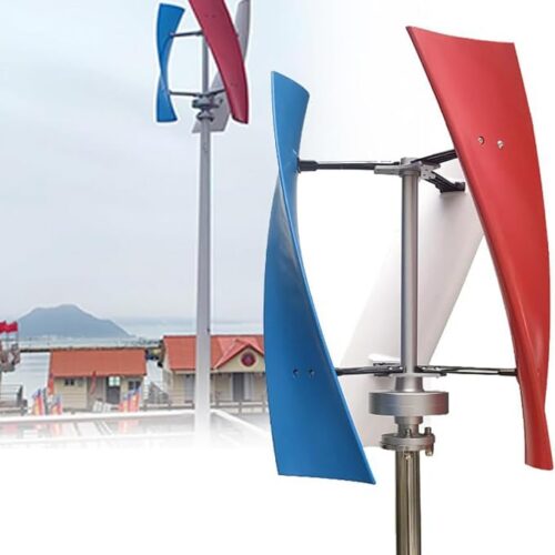 Pionowa turbina wiatrowa, 5000 W, 12 V/24 V, zestaw generatora domowego z kontrolerem, 3 ostrza ze stopu aluminium