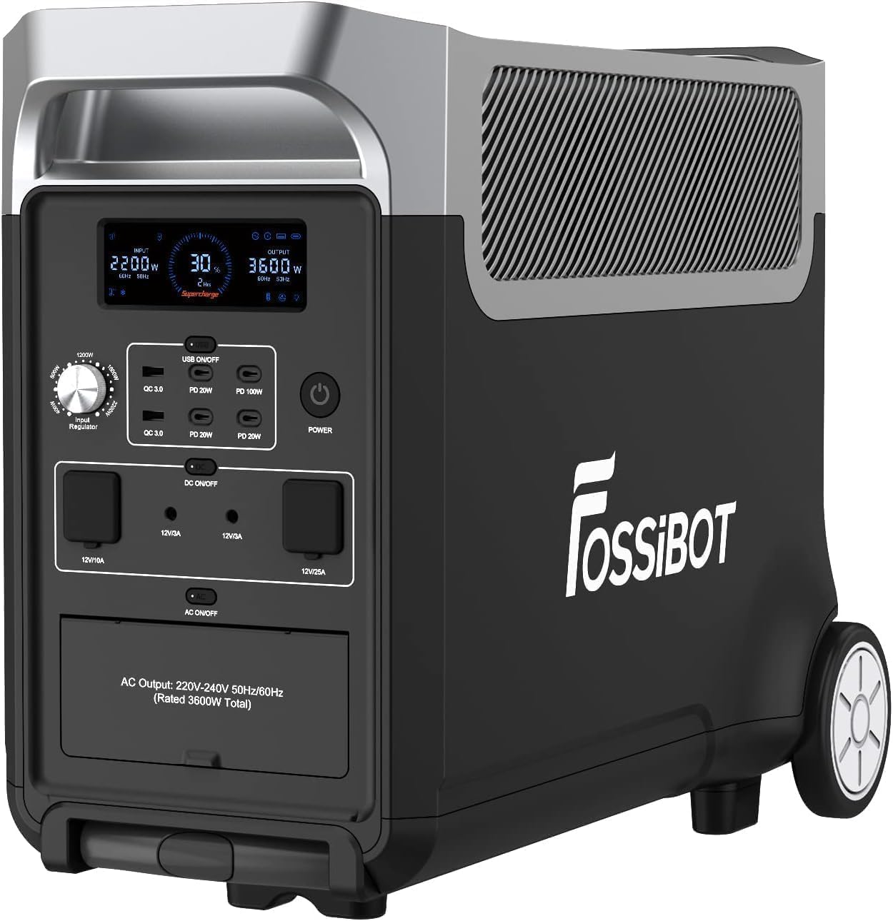 FOSSiBOT-Polska F3600 Pro przenośna Stacja zasilania, 3600W 3840Wh Power station, VAT Na Zewnątrz i Awaryjnego Zasilania 5-letnia gwarancja - obrazek 2