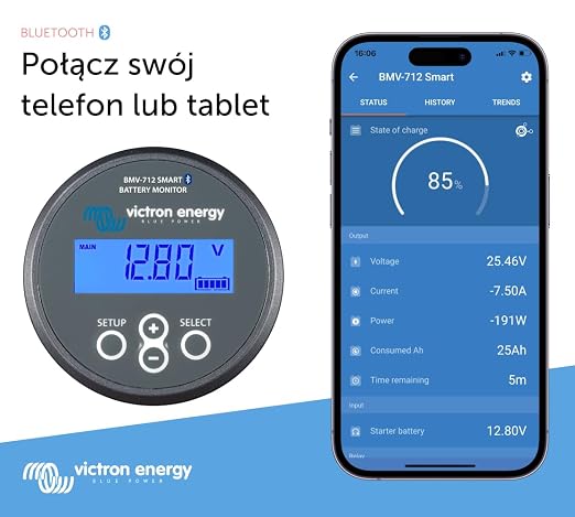 Victron Energy BMV-712 Smart Monitor Akumulatora (Szary) - obrazek 3