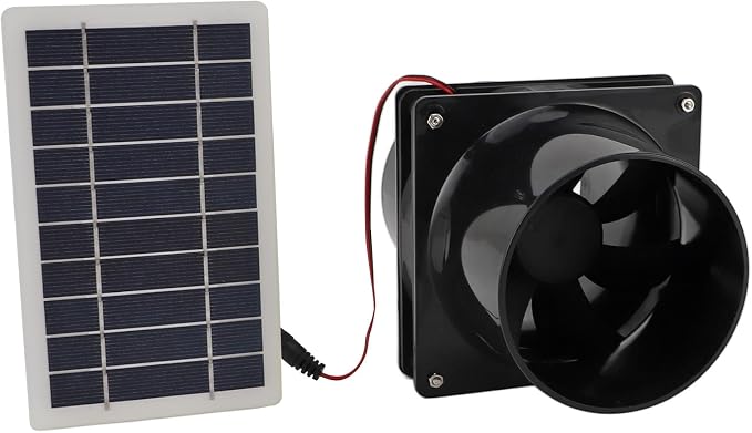 Wydajny Wentylator Wyciągowy Zasilany energią słoneczną 10 W 12 V, Zasilany energią słoneczną, Wentylator Zasilany Panelem Słonecznym Wentylator Wyciągowy do Samochodu