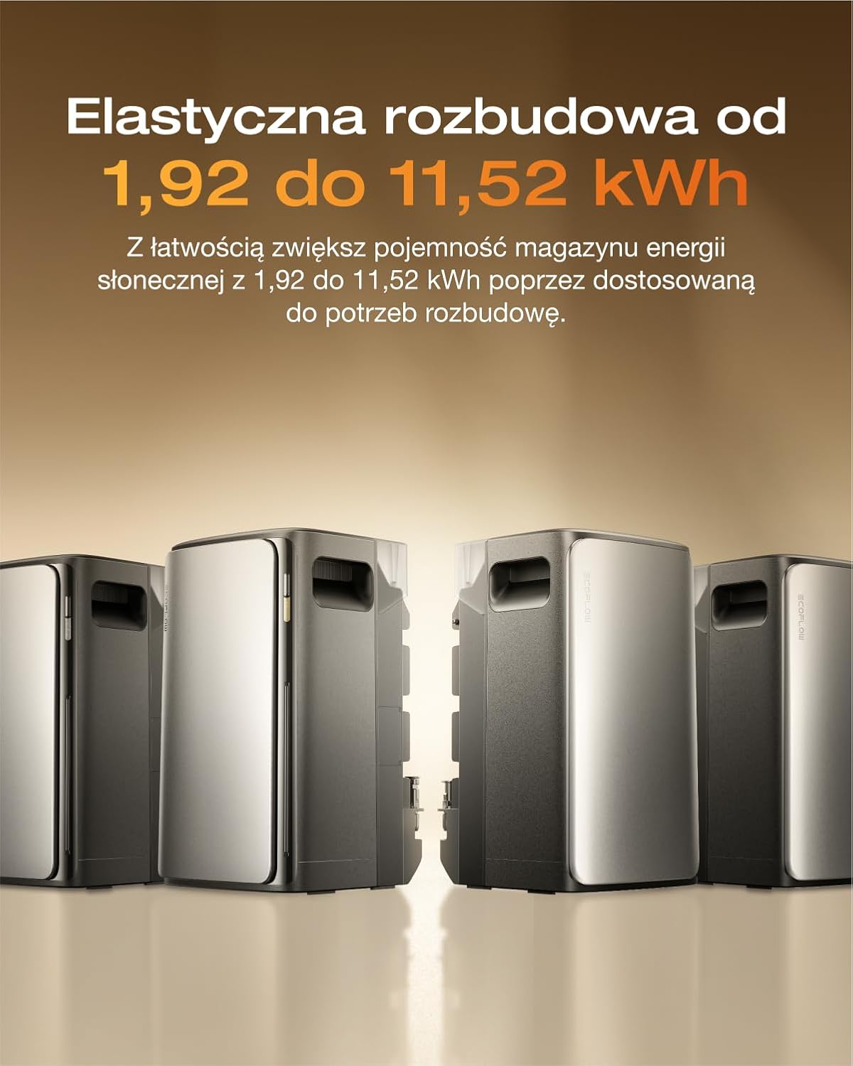 ECOFLOW STREAM Ultra 1,92 kWh, elektrownia balkonowa z pamięcią, 4 MPPT 2800 W, podwójne złącza AC 2300 W, wielofunkcyjny magazyn prądu z falownikiem, pojemność 11,52 kWh, 6000 cykli, Plug & Play - obrazek 6