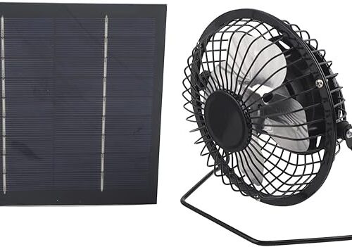 Fyearfly solarny wentylator 5 W z panelami słonecznymi do kampera, przyczepy kempingowej, domu, szklarni, na zewnątrz