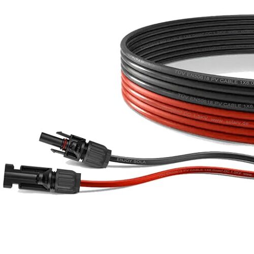 enjoy solar 4 mm² profesjonalny kabel połączeniowy moduł solarny do regulatora ładowania solarnego, kabel przyłączeniowy 3 m