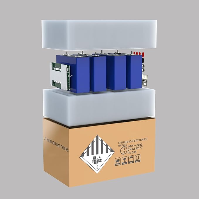 4 szt 3.2V 100Ah LiFePO4 Z BMS, Akumulator Fosforan Litowo-żelazowy Klasa A Bateria Litowa 6000-15000 Cykli, Odpowiedni do Kampera, Domowych Systemów, Kempingowych - obrazek 6