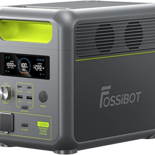 FOSSiBOT-Polska 1024Wh 1200W F1200 przenośna stacja zasilania 5-letnia gwarancja （Зарядна станція, 1024 Вт*год, 1200 Вт）