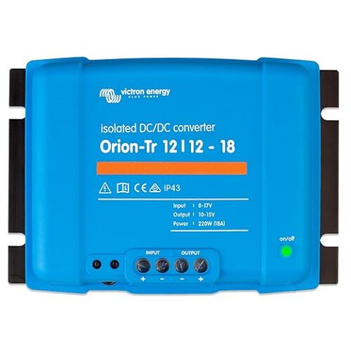 Victron Energy Orion-Tr IP43 12/12-Volt 18 amp 220-Watt Konwerter DC-DC, Izolowany