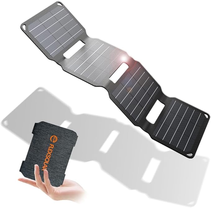 Mini ładowarka solarna, FlexSolar panel słoneczny 10 W, przenośna | Klasa wodoszczelności IP67 do użytku na zewnątrz, do smartfona, zegarka na rękę, aparatu
