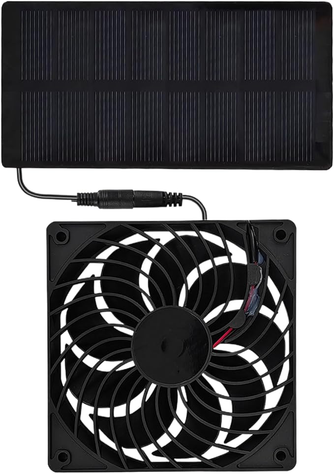 Wentylator solarny do kurnika, 0 8 W, wentylacja do szopy, dla zwierząt domowych, namiotu, szklarni