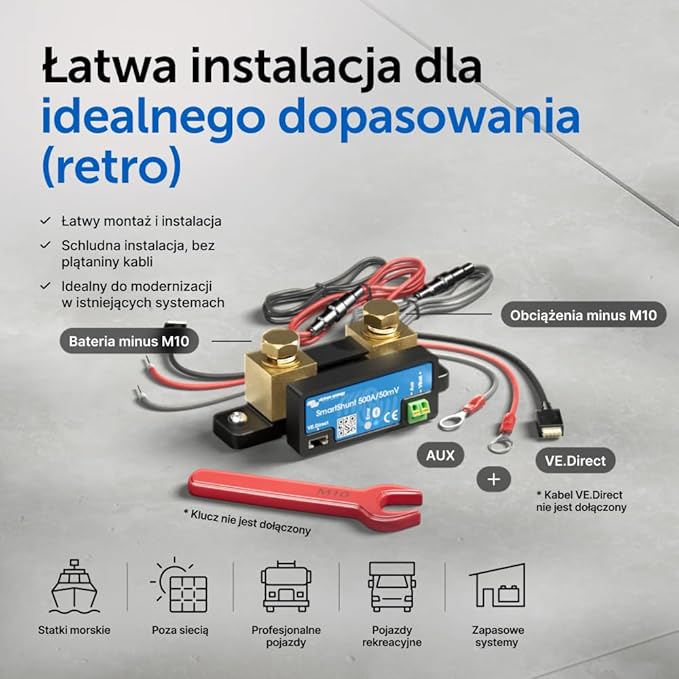 Victron Energy SmartShunt 500 amp Monitor Akumulatorów (Bluetooth) | Victron Smart Shunt z Bluetooth – szczegółowe informacje w aplikacji - obrazek 6