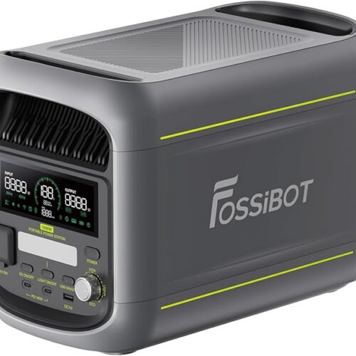 Fossibot Polska F1800 Przenośna Elektrownia 1024Wh LiFePO4 -Stacja Zasilania VAT 23%, 1800W Power station 7 portów，5-letnia gwarancja
