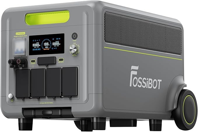 FOSSiBOT - POLSKA F7200, 7200W 5222Wh Stacja zasilania LiFePO4 UPS Generator słoneczny, 5-letnia gwarancja