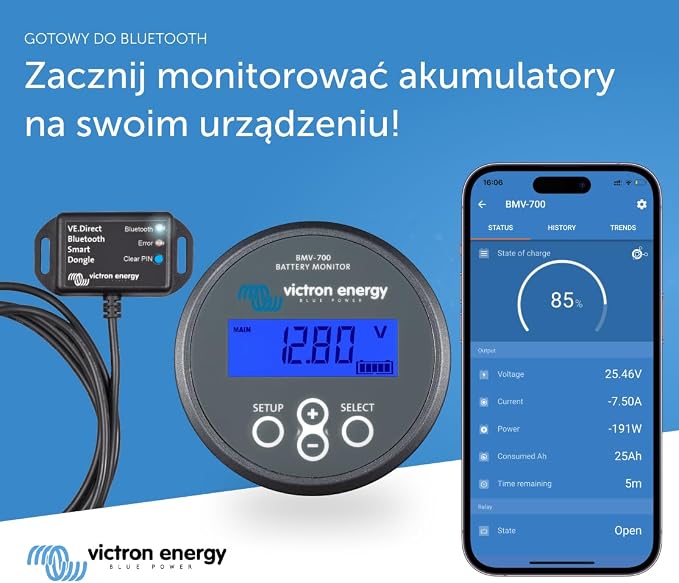 Victron Energy BMV-700 Monitor Akumulatora (Szary) - obrazek 6