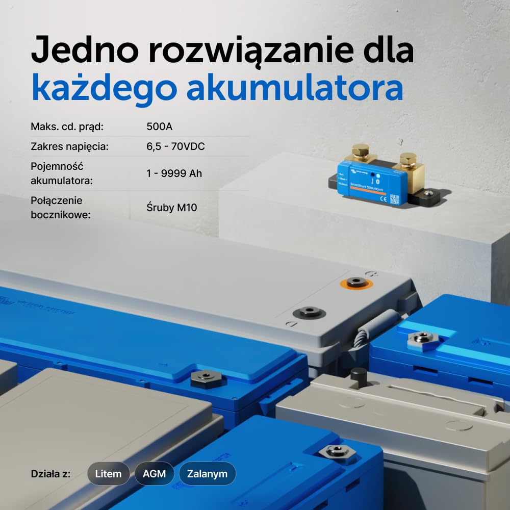 Victron Energy SmartShunt IP65 500 amp Monitor Akumulatorów (Bluetooth) - obrazek 6