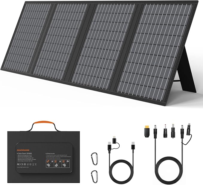 Składany panel słoneczny 60 W, ładowarka słoneczna, moduł solarny